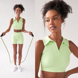 Year of Ours Gabriella Ribbed Collared Sports Bra